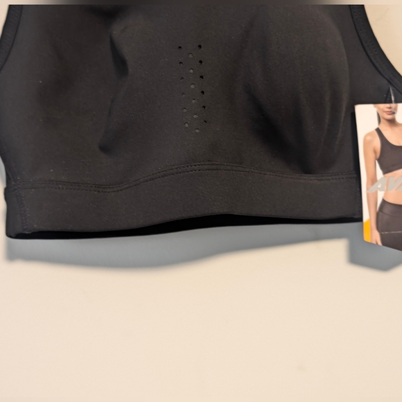 NWT Avia Racerback Mesh Back Medium Spandex Support Sports Bra Size X-Small 0-2 - Picture 3 of 12